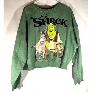 Dreamworks Shrek Green Sweatshirt Size Large